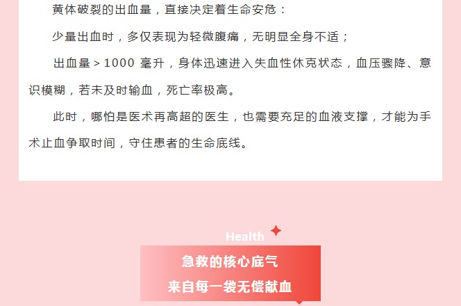 血液研究所｜黄体破裂突发大出血？这些真相要知道……