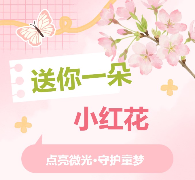 点亮微光·守护童梦 ——长沙血液中心联合湖南省融资再担保有限公司开展“送你一朵小红花”志愿服务