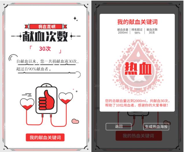 “互联网+昆明无偿献血服务平台”上线