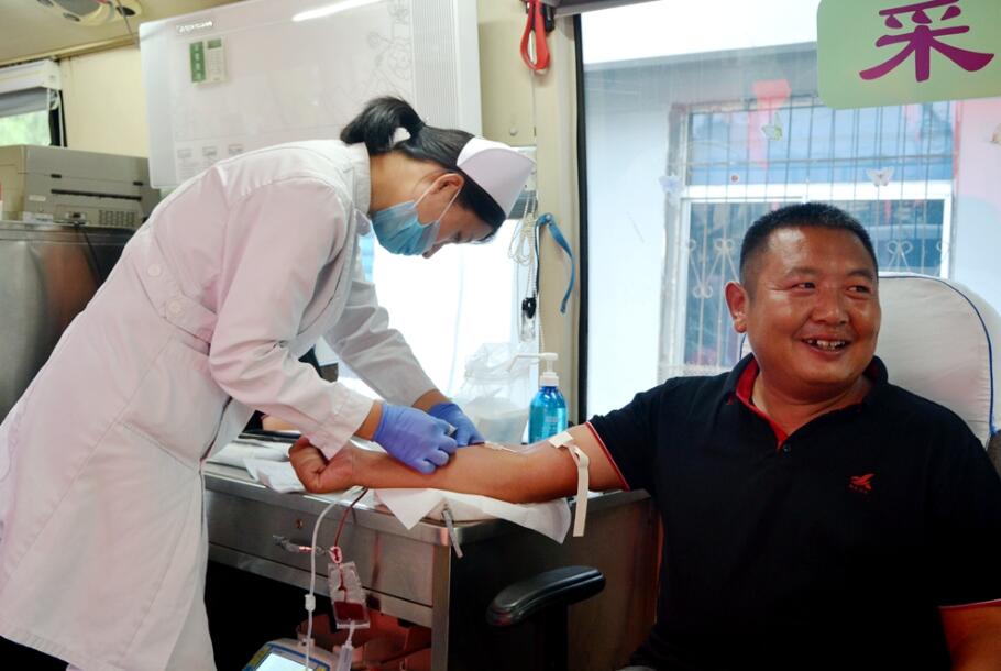 “利奇马”台风来临前夕 山东旭东园林市政公司员工组织应急献血