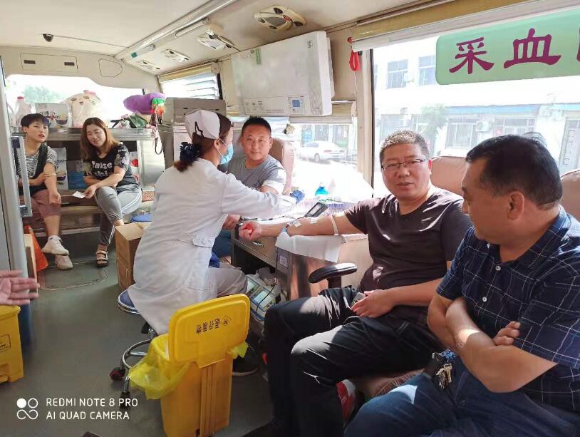 泰安东平县沙河站镇集体献血献礼国庆70周年