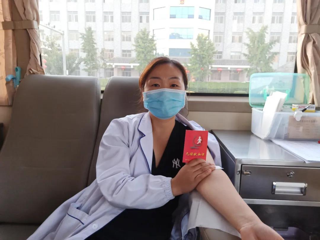渭南市中心血站 冀娜同志被评为“优质护理服务先进个人”