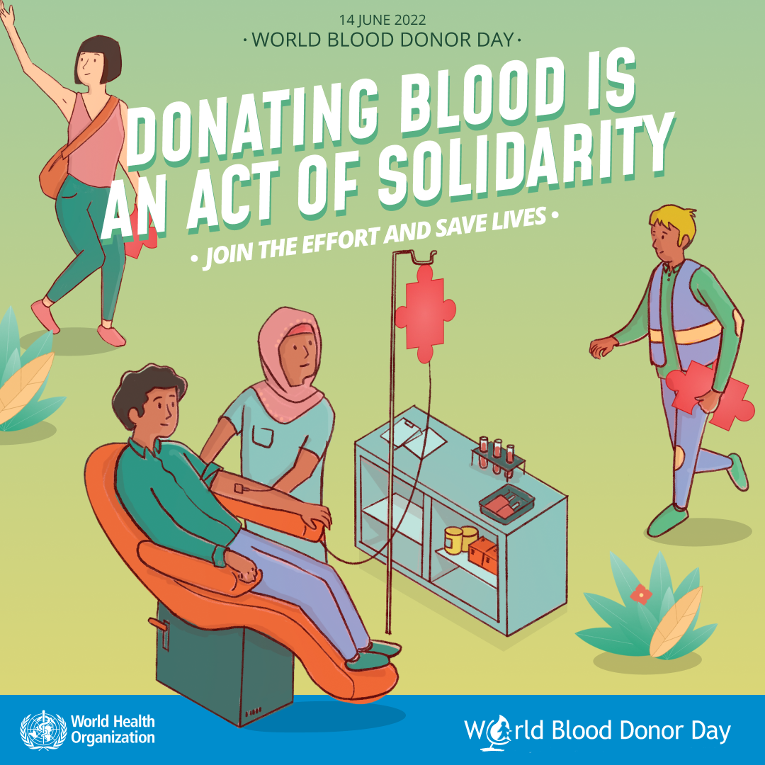 正式发布！WHO世卫组织2022世界献血者日海报（附原图下载）