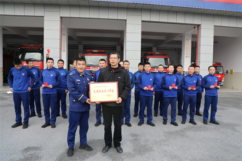 郴州桂阳县消防救援大队踊跃参与冬季无偿献血活动