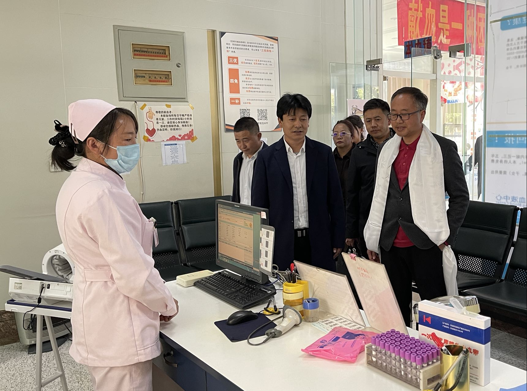 迪庆州副州长李涛率队调研昆明无偿献血工作