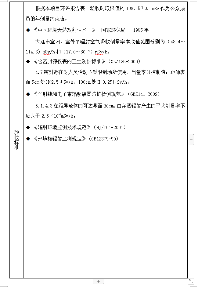 大连市红十字血液中心 137Cs血液辐照装置项目验收情况公示