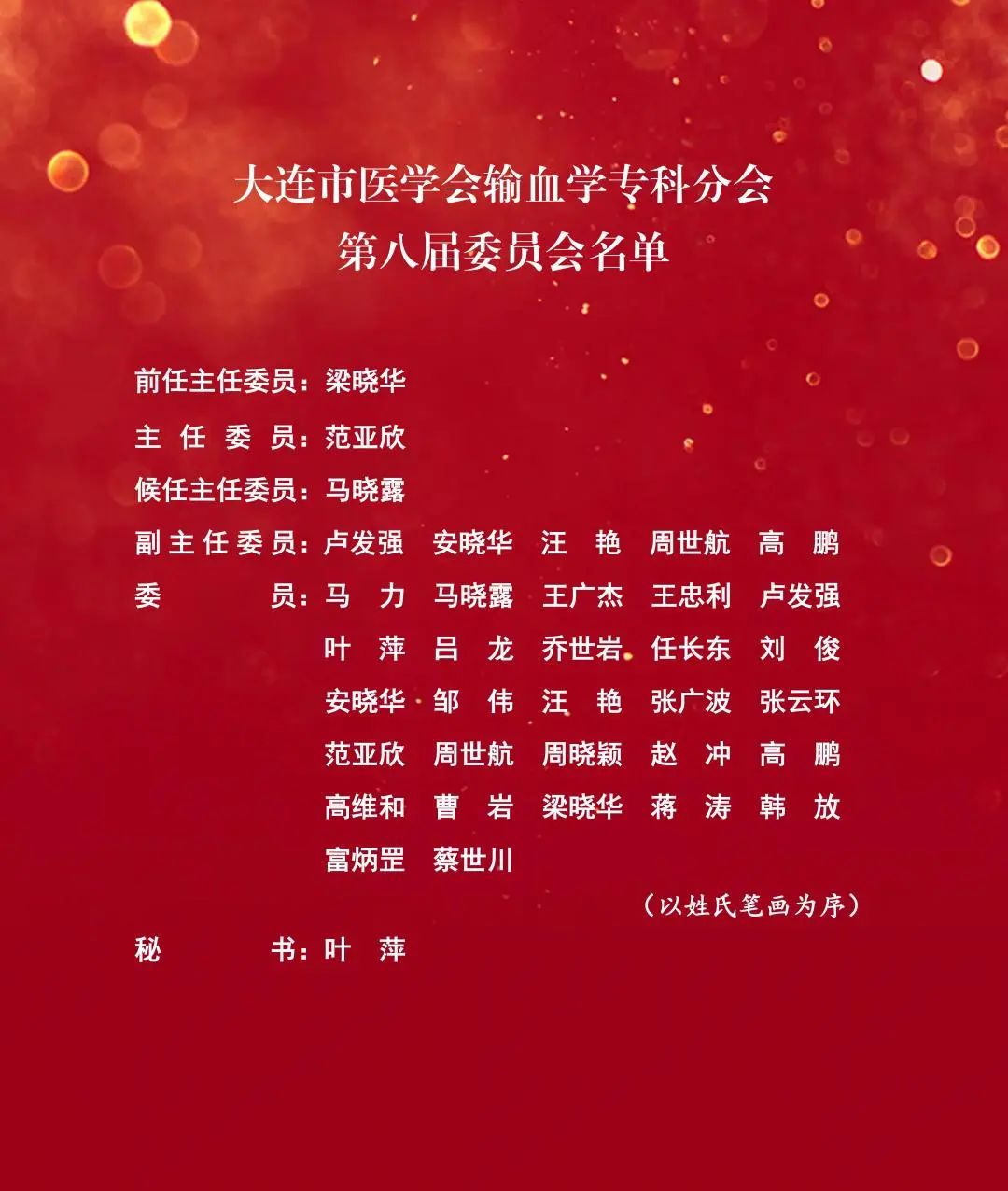 特别关注 | 大连市医学会输血学专科分会第八届委员会换届会议顺利召开
