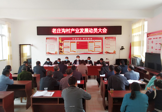 安康市中心血站深入帮扶村召开产业发展动员会暨疫情防控工作会