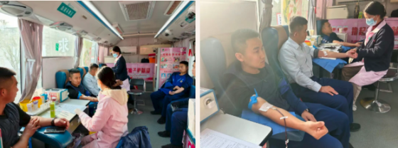 火焰蓝暖融山城 热血红守护生命——平利县消防救援大队开展无偿献血活动