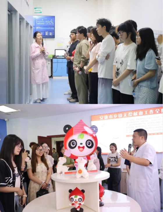青春力量守护生命安康丨安康学院400余名学子走进市中心血站参加开放日活动