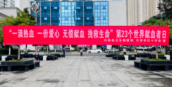 热血传大爱 同心护生命 石泉县开展世界献血者日宣传活动