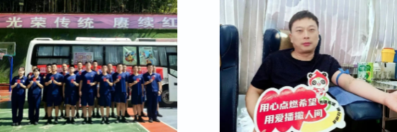 蓝焰践初心 热血护平安——石泉县消防救援大队开展无偿献血活动