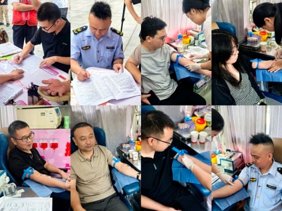热血汇聚爱心——安康市生态环境局石泉分局干部积极参与无偿献血活动