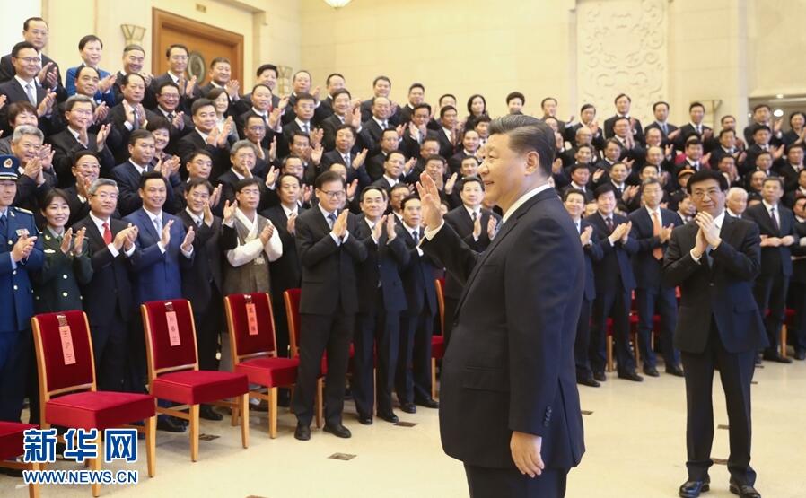 习近平会见全国精神文明建设表彰大会代表 王沪宁参加会见并在表彰大会上讲话