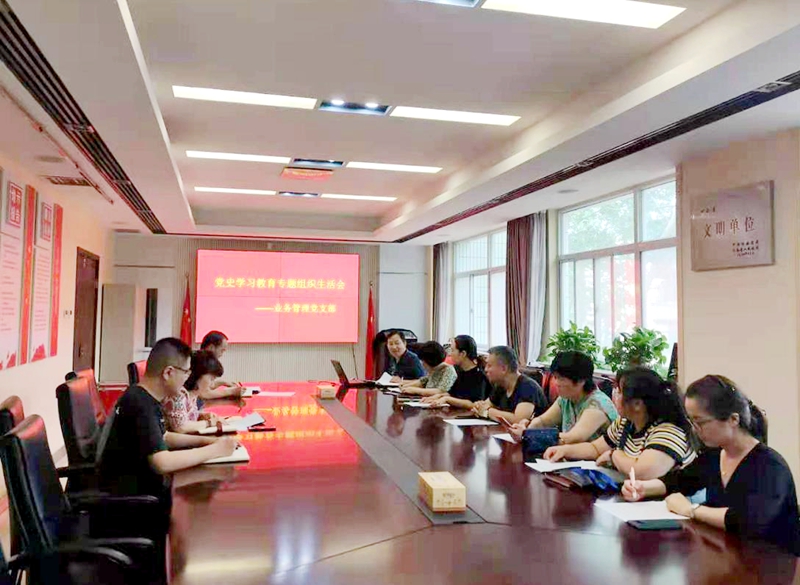 业务管理党支部召开“学党史、悟思想、 办实事、开新局”专题组织生活会