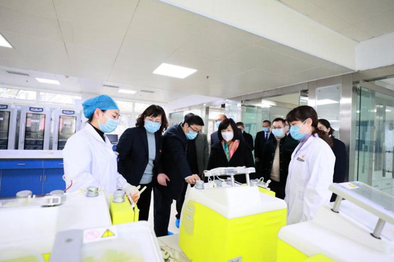 郑州市文明办复查工作组莅临省血液中心实地考察指导精神文明建设工作