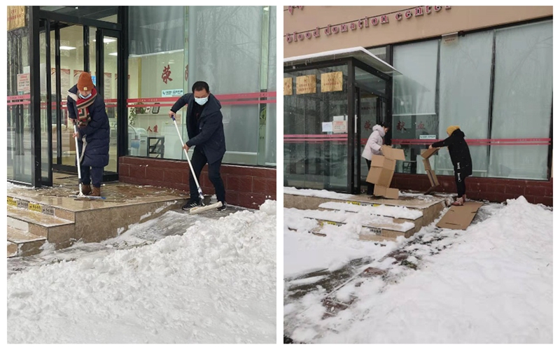 雪寒人心暖  处处见真情