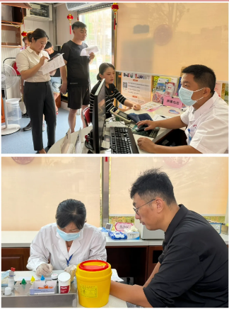 天灾无情人有情 国兴街道日月党群服务中心联合海南省血液中心开展无偿献血活动