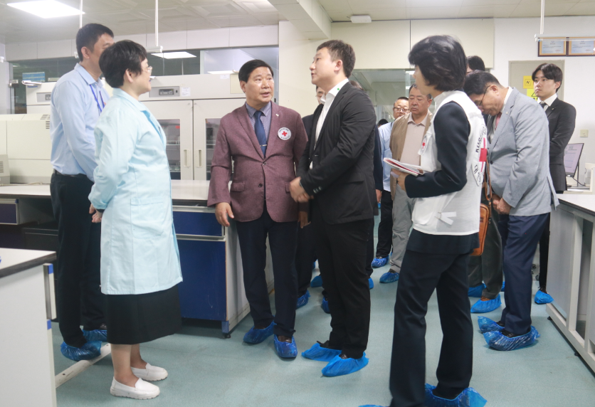 韩国济州特别自治道红十字会参观考察海南省血液中心