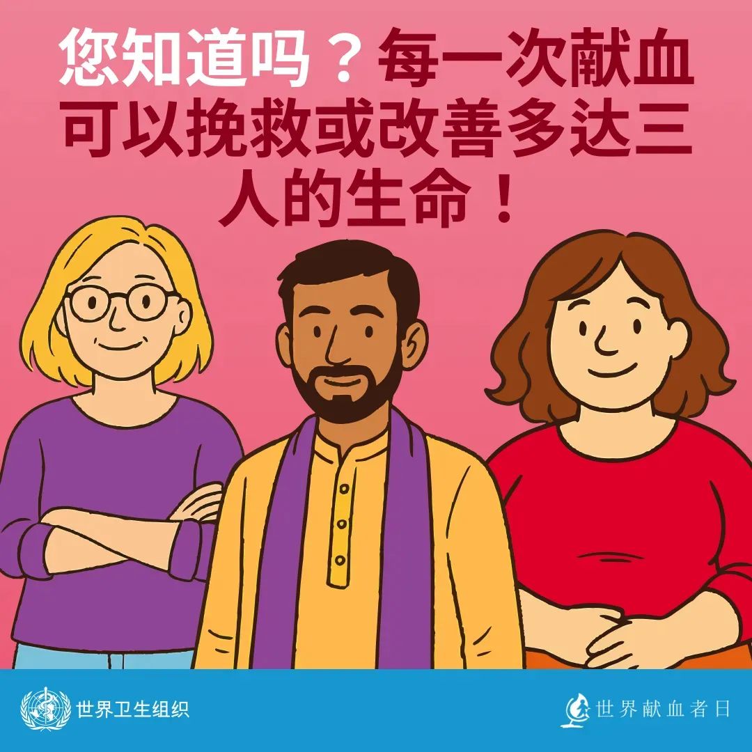【世界献血者日】 热血传递希望，携手挽救生命