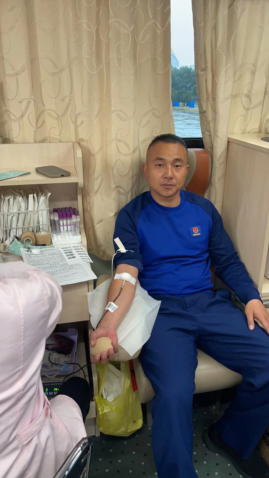 凝聚热血力量 点燃生命之光—市消防救援支队庐山大道特勤站无偿献血活动