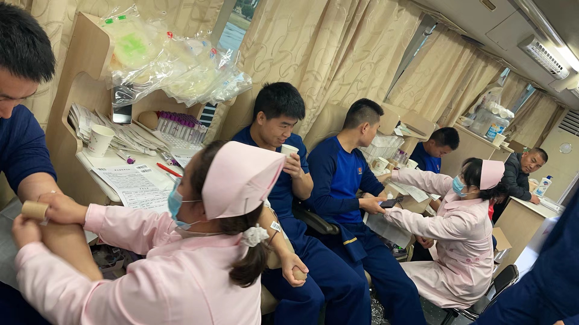 凝聚热血力量 点燃生命之光—市消防救援支队庐山大道特勤站无偿献血活动