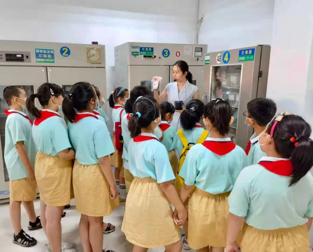 血站开放日暑期活动——西六路小学学生走进血站探秘血液旅程